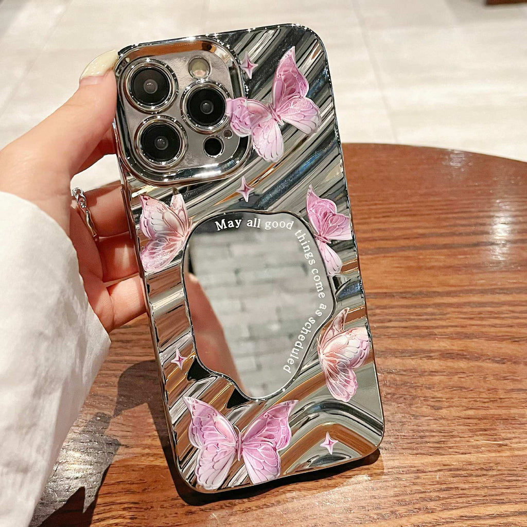 Luxury Mirror Butterfly Phone Case for iPhone