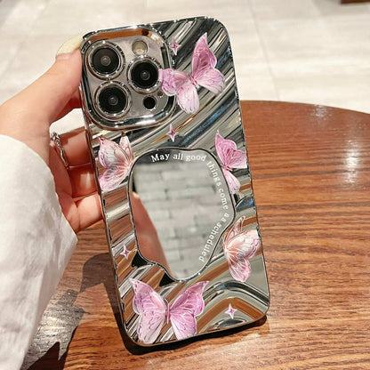 Luxury Mirror Butterfly Phone Case for iPhone
