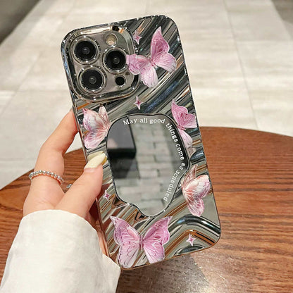 Luxury Mirror Butterfly Phone Case for iPhone