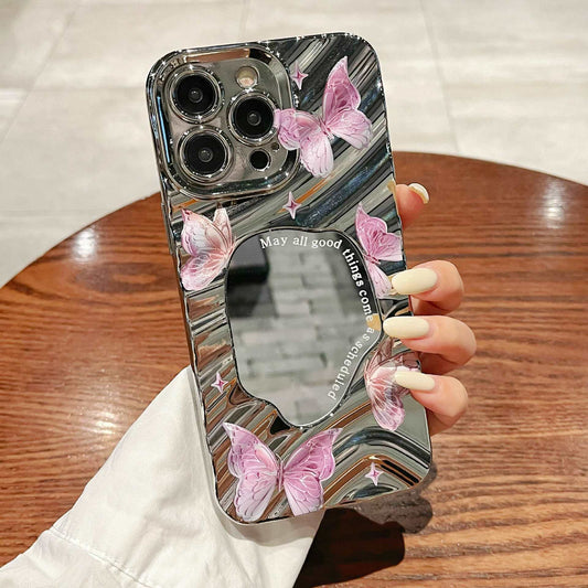 Luxury Mirror Butterfly Phone Case for iPhone