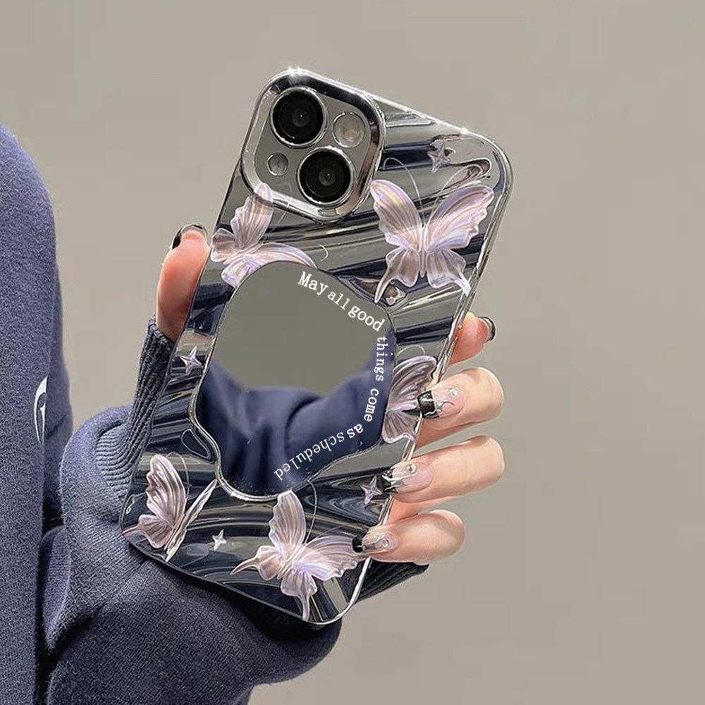 Luxury Mirror Butterfly Phone Case for iPhone