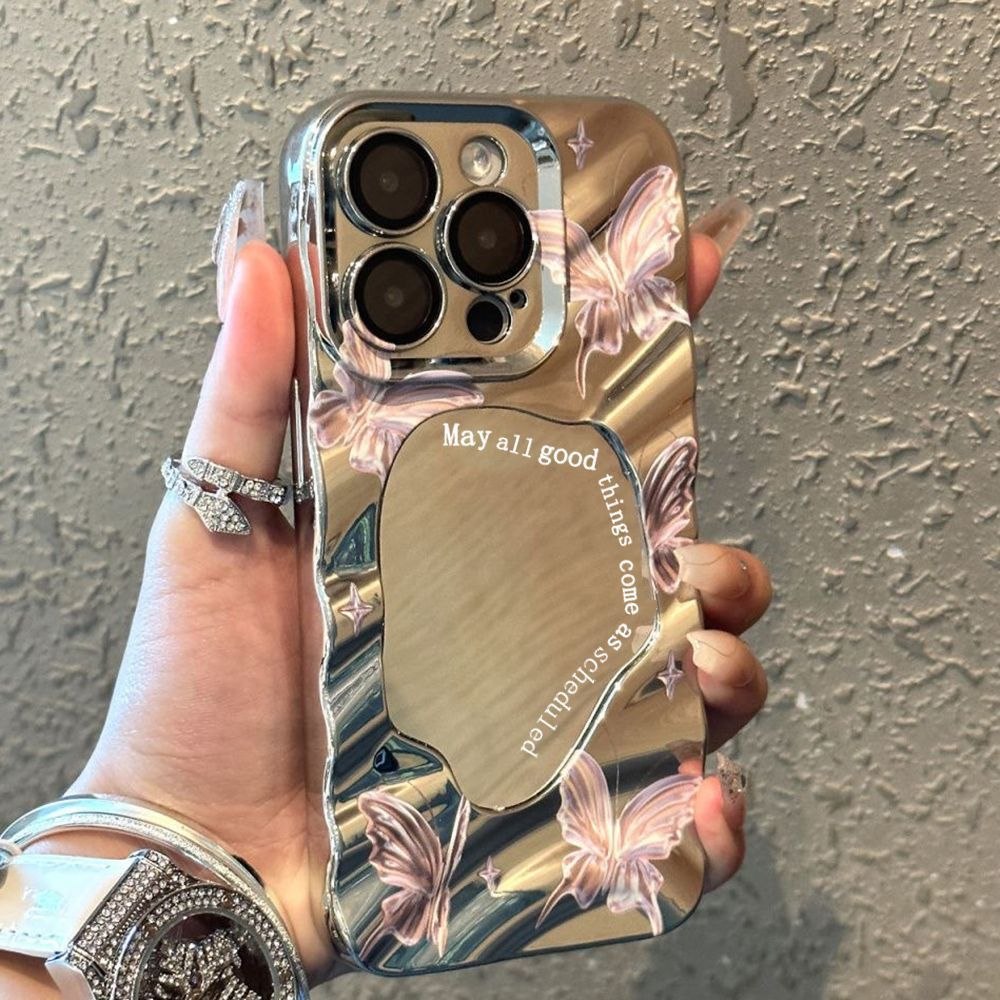Luxury Mirror Butterfly Phone Case for iPhone